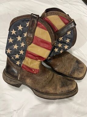 Durango Rebel American Flag Cowboy Boots 11D